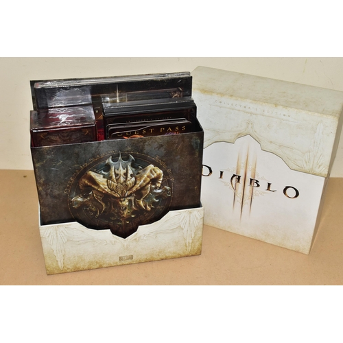 730 - DIABLO III COLLECTORS EDITION SOME ITEMS SEALED, the collector's edition includes the Diablo III gam... 