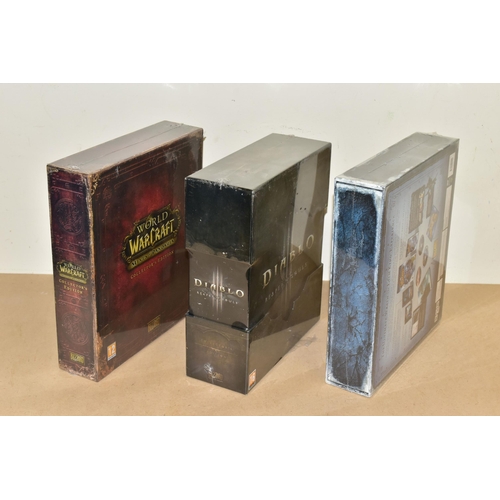 747 - THREE BLZZARD ENTERTAINMENT COLLECTOR'S EDITIONS SEALED, collector's editions for World of Warcraft ... 