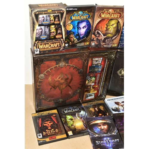 749 - COLLECTION OF PC GAMES, including Starcraft and an expansion set, Starcraft 2 and various expansion ... 