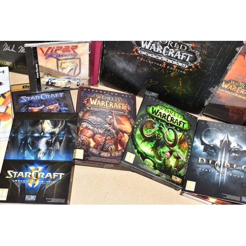 749 - COLLECTION OF PC GAMES, including Starcraft and an expansion set, Starcraft 2 and various expansion ... 