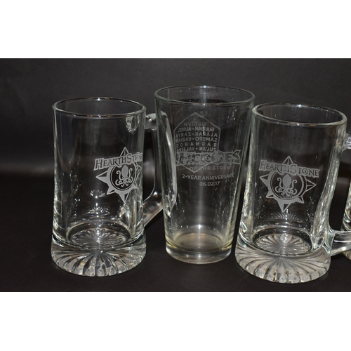 754 - BLIZZARD ENTERTAINMENT GLASSWARE, glassware based on Overwatch, Hearthstone and Heroes of the Storm,... 