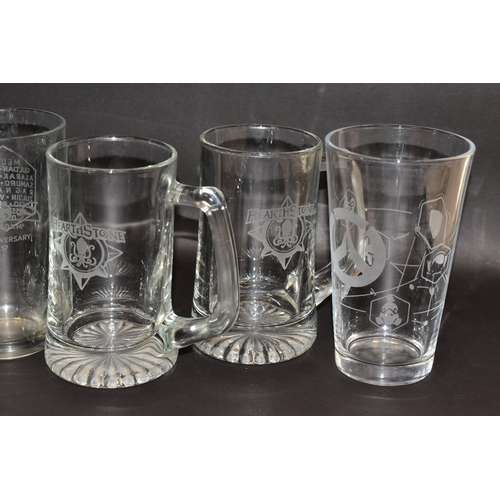 754 - BLIZZARD ENTERTAINMENT GLASSWARE, glassware based on Overwatch, Hearthstone and Heroes of the Storm,... 