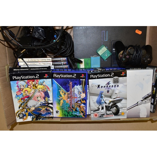 762 - PLAYSTATION 2 CONSOLE AND A QUANTITY OF GAMES, games include Mana Khemia: Alchemists of Al-revis (in... 