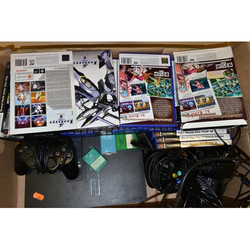 762 - PLAYSTATION 2 CONSOLE AND A QUANTITY OF GAMES, games include Mana Khemia: Alchemists of Al-revis (in... 