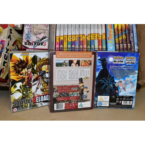 776 - BOX OF ANIME DVDS, including Professor Layton & The Eternal Diva (complete with storyboard), Sonic T... 