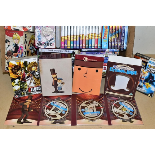 776 - BOX OF ANIME DVDS, including Professor Layton & The Eternal Diva (complete with storyboard), Sonic T... 