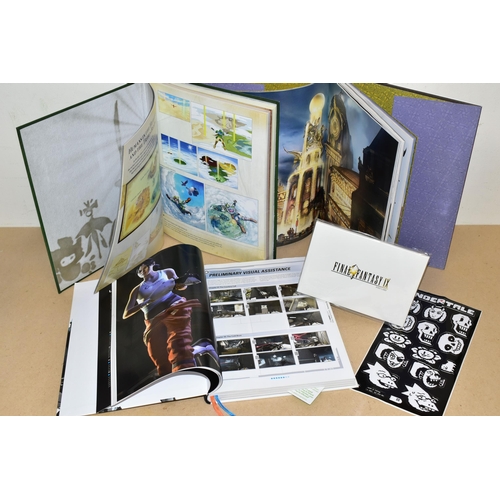 777 - THREE GAMING BOOKS, STICKERS AND POSTCARDS, includes the Portal 2 Collector's Reading Guide, The Art... 