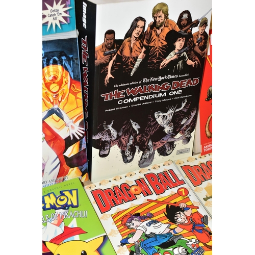 781 - BOX CONTAINING COMICS AND MANGA, includes Neo Genesis Evangelicon volumes 1-6, The Walking Dead Comp... 