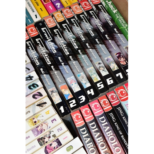 783 - BOX CONTAINING A QUANTITY OF MANGA, includes Fullmetal Alchemist volumes 1-18, Saiyuki volumes 1-9, ... 