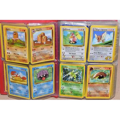 791 - THREE FOLDERS AND A BOX CONTAINING A LARGE QUANTITY OF POKEMON CARDS, the orange folder contains ove... 