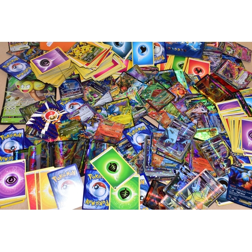 791 - THREE FOLDERS AND A BOX CONTAINING A LARGE QUANTITY OF POKEMON CARDS, the orange folder contains ove... 