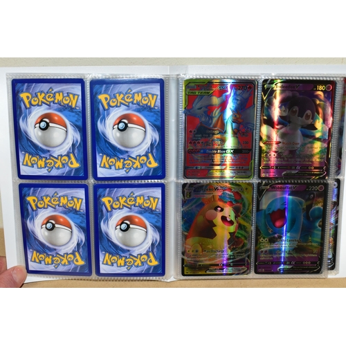 793 - A FOLDER OF POKEMON CARDS, cards all ultra rare, hyper rare or gold secret rarities, and range from ... 