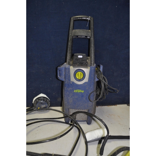 1101 - A CHALLENGE XTREME POWER WASHER with patio, brush, rotary brush and standard lance with tatty box (P... 