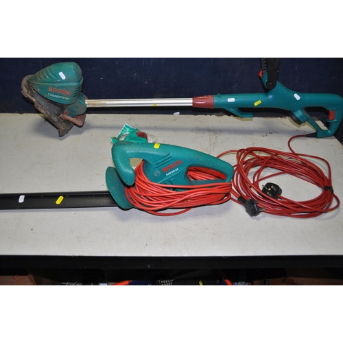 1109 - A BOSCH ART 26 COMBITRIM STRIMMER with spare string (PAT pass and working) and a Bosch AHS60-16 Hedg... 