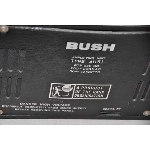 1126 - A BUSH AU51 TRANSISTORISED AMPLIFIER (PAT fail due to uninsulated plug but working)