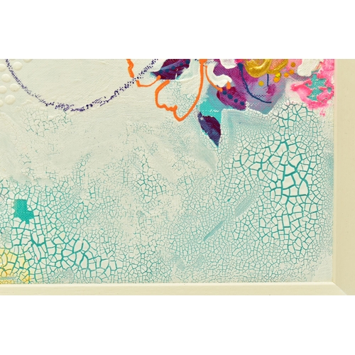 284 - AMYLEE PARIS (FRENCH 1978) 'PHALOENOPSIS', an abstract depiction of flowers and foliage, signed bott... 