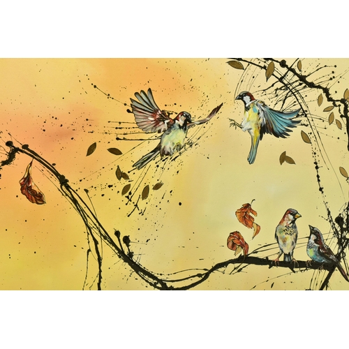 289 - KAY DAVENPORT (BRITISH CONTEMPORARY) 'TAKING FLIGHT', a signed limited edition print depicting birds... 