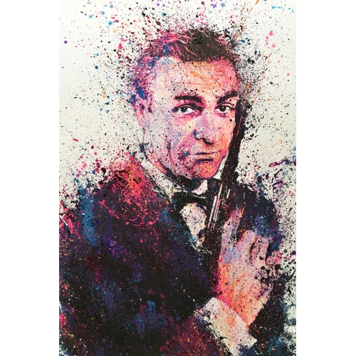 298 - DANIEL MERNAGH (BRITISH CONTEMPORARY) '007 - WITH LOVE', a signed limited edition print depicting Se... 