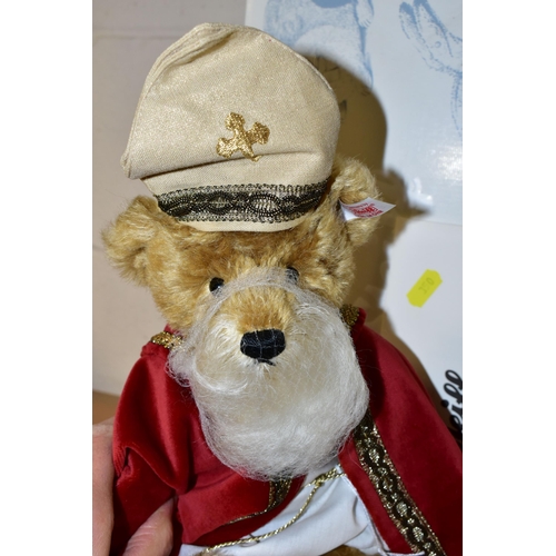 350 - A BOXED LIMITED EDITION STEIFF BEAR, old gold, 285/2008 Christmas Appearance 'Saint Nicolas', with g... 