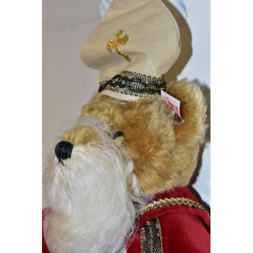 350 - A BOXED LIMITED EDITION STEIFF BEAR, old gold, 285/2008 Christmas Appearance 'Saint Nicolas', with g... 