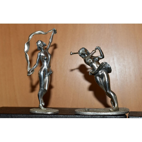 359 - ELEVEN BOXED ROYAL HAMPSHIRE ART FOUNDRY EROTIC FEMALE FIGURINES, comprising a Detective, Indian Hea... 