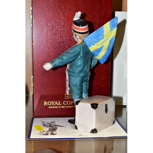 376 - A PRESENTATION BOXED ROYAL COPENHAGEN 'PONTUS' FIGURE, limited edition 623/7500, with certificate of... 