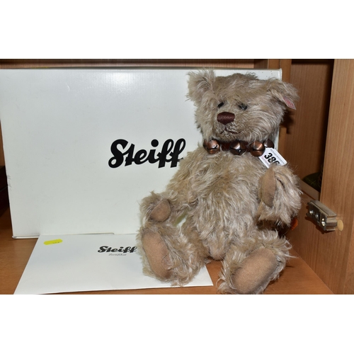 386 - A BOXED LIMITED EDITION STEIFF BEAR, 'Bojangles' caramel, 664274, red and white label, button in ear... 