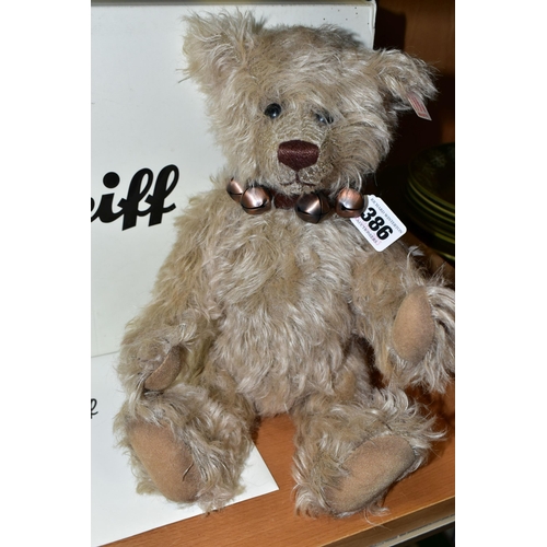 386 - A BOXED LIMITED EDITION STEIFF BEAR, 'Bojangles' caramel, 664274, red and white label, button in ear... 