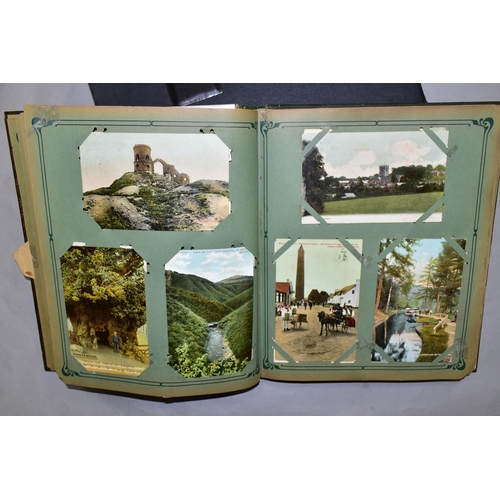 438 - ONE ALBUM CONTAINING 192 POSTCARDS and photographic cards dating from the early 20th century, subjec... 