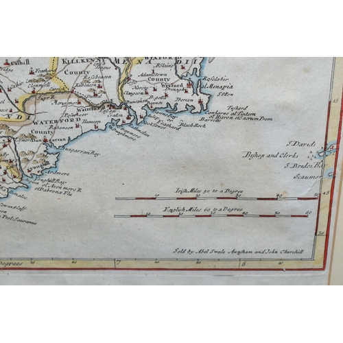 442 - ROBERT MORDEN MAP 'THE KINGDOM OF IRELAND', first published in Camdens Britannia in the 17th century... 