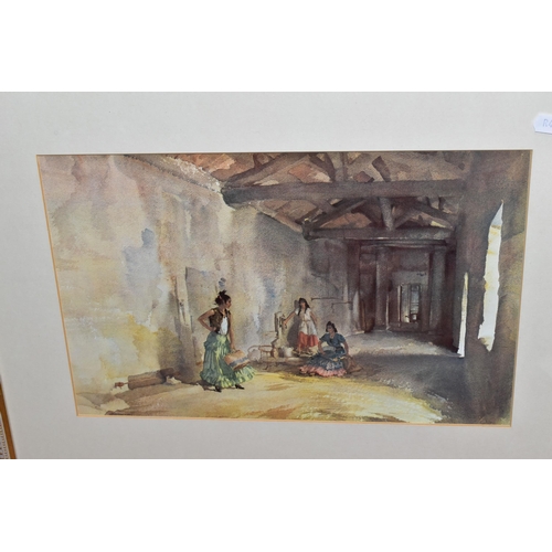 462 - A SMALL QUANTITY OF PICTURES AND PRINTS ETC, comprising six open edition William Russell Flint print... 