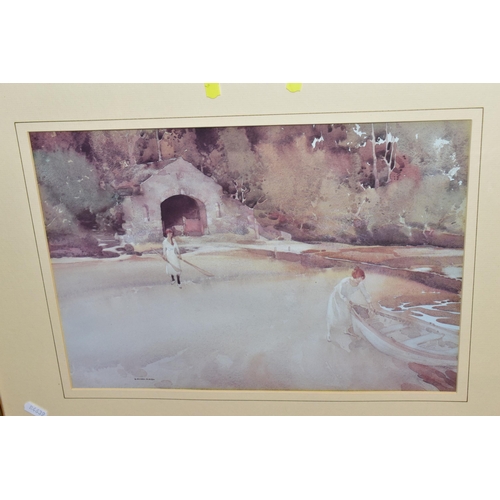 462 - A SMALL QUANTITY OF PICTURES AND PRINTS ETC, comprising six open edition William Russell Flint print... 