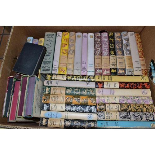 471 - FOUR BOXES OF MOSTLY VINTAGE BOOKS, to include approximately sixty Reprint Society  books, Companion... 