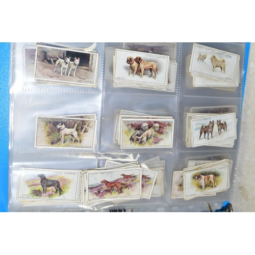 505 - CIGARETTE CARDS, one folder containing a collection of 'Dog' related cards from John Player & Sons, ... 