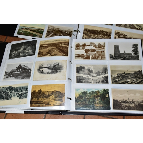 511 - POSTCARDS, two albums containing approximately 720 Edwardian and early-mid 20th century Postcards fe... 