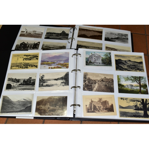 511 - POSTCARDS, two albums containing approximately 720 Edwardian and early-mid 20th century Postcards fe... 