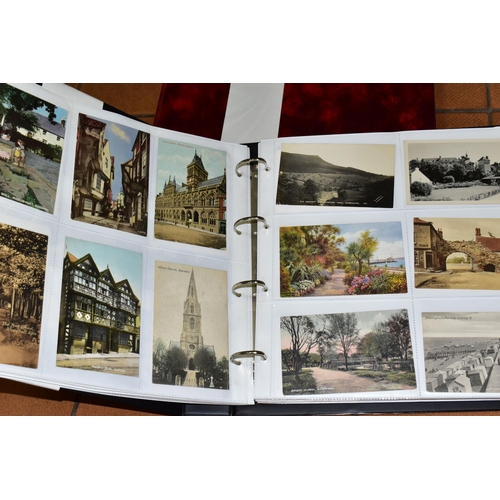 511 - POSTCARDS, two albums containing approximately 720 Edwardian and early-mid 20th century Postcards fe... 