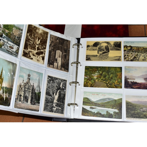 511 - POSTCARDS, two albums containing approximately 720 Edwardian and early-mid 20th century Postcards fe... 