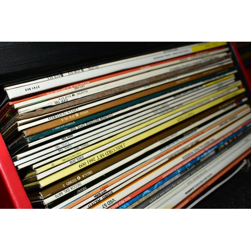 514 - A BOX AND NINE CASES OF RECORDS, to include approximately two hundred LPs, 78s and singles/45s, arti... 