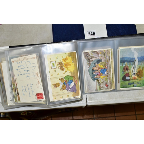 529 - POSTCARDS, one album containing 129 early 20th century Postcards on a Children's theme featuring exa... 