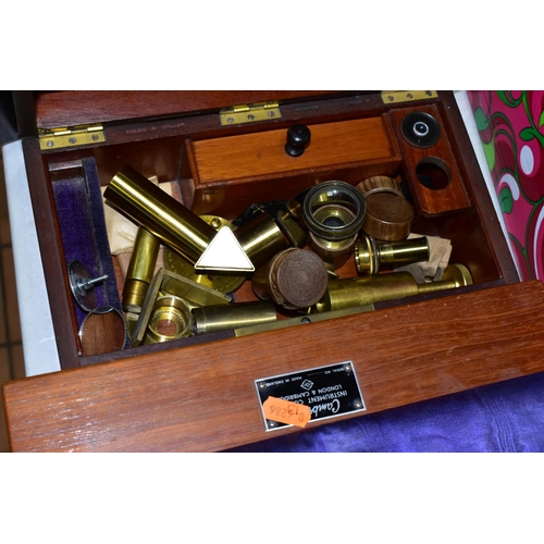 530 - A COLLECTION OF VINTAGE MICROSCOPY AND SCIENTIFIC EQUIPMENT, to include a Cambridge Rocking Microtom... 