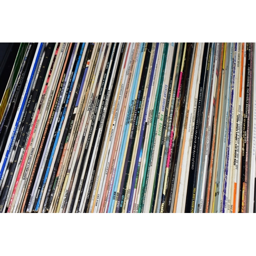 554 - ONE BOX OF LP AND 45RPM RECORDS, to include over one hundred and fifty 45rpm single records from 198... 