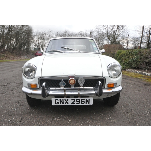 1013 - (PLEASE NOTE: 10% BUYERS PREMIUM FOR THIS LOT ONLY) A BRITISH CLASSIC MGB GT SPORTS CAR, mark lll, i... 