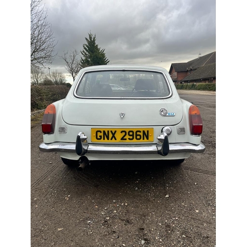 1013 - (PLEASE NOTE: 10% BUYERS PREMIUM FOR THIS LOT ONLY) A BRITISH CLASSIC MGB GT SPORTS CAR, mark lll, i... 