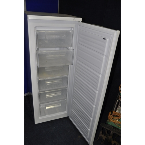 1063 - A CURRYS ESSENTIALS CTF55W15 TALL FREEZER measuring width 55cm x depth 55cm x height 143cm (PAT pass... 