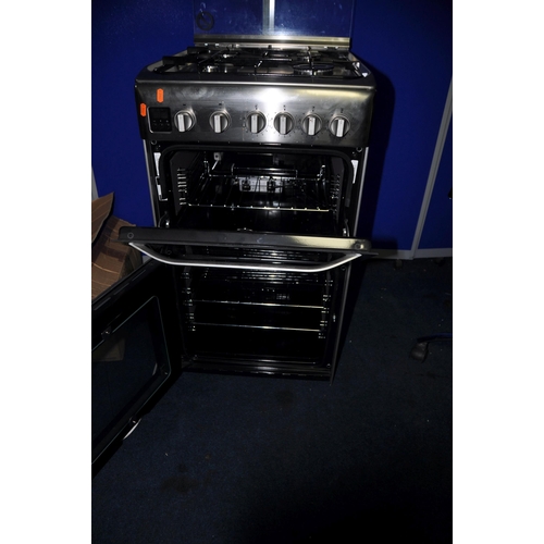 1064 - A HOTPOINT HD5G00CCX/UK GAS COOKER measuring width 50cm x depth 66cm x height 93cm (UNTESTED)