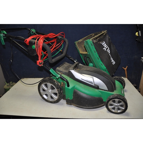 1092 - A GARDENLINE GLEM4369432 LAWNMOWER with grass box (PAT pass and working)