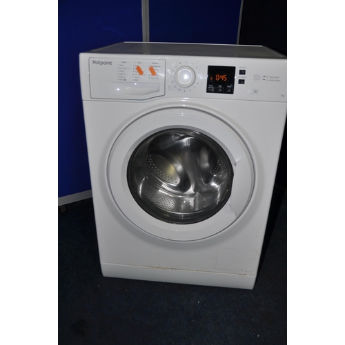 1101 - A HOTPOINT NSWN743U WASHING MACHINE measuring width 60cm x depth 54cm x height 84cm (PAT pass and po... 