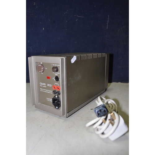 1105 - A QUAD 303 POWER AMPLIFIER with power cable (PAT pass and working)