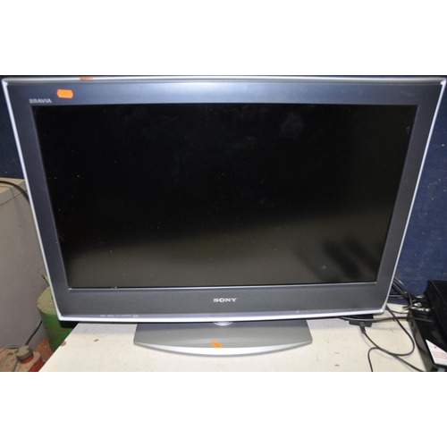 1108 - A SONY KDL-32S2010 32in TV with remote (PAT pass and working), along with a Tevion HDSR-420 Freeview... 